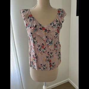 Velvet brand floral sleeveless top medium